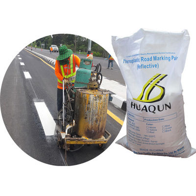 कस्टम रोड व्हाइट लाइन पेंट, 5% प्रीमिक्स्ड ग्लास बीन्स के साथ फुटपाथ लाइन पेंट पाउडर